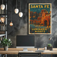 Santa Fe Luminaria Nights Poster