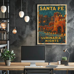 Santa Fe Luminaria Nights Poster