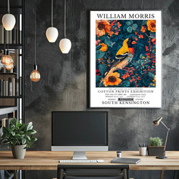 William Morris Nature-Inspired Decorative Art Exhibition Poster