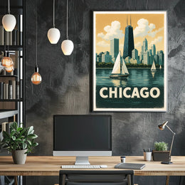 Chicago Skyline Poster