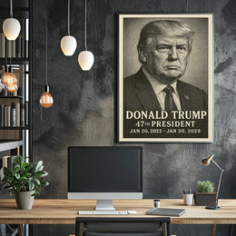 Donald Trump Pop Art 47th President Patriotic Poster