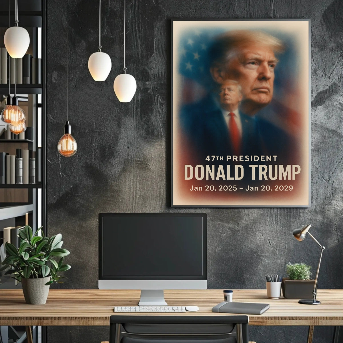 Trump Visionary Leader Pop Art Patriotic Collectors Poster