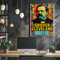 Grover Cleveland 24th President of the United States Street Art Mashup Poster