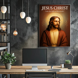 Jesus Christ  I am the Light of the World Poster PosterGoat