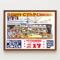 Clyde Beatty-Cole Bros. Circus Poster