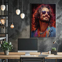 Vibrant Portrait Of A Free Spirit Poster PosterGoat