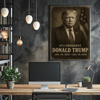Trump 47th President Patriotic Scenic Poster