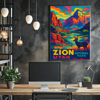 Zion National Park Utah Poster