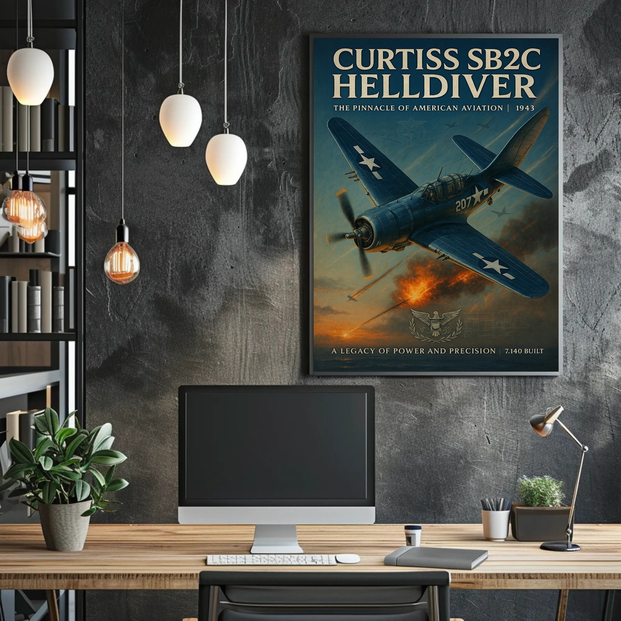 Curtiss SB2C Helldiver: WWII Poster Classic