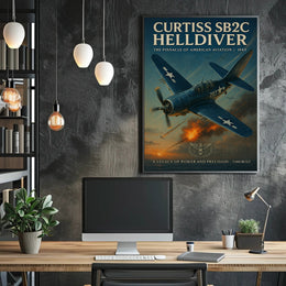 Curtiss SB2C Helldiver: WWII Poster Classic