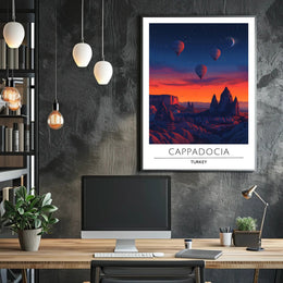 Cappadocia Adventure Hot Air Balloon Travel Poster