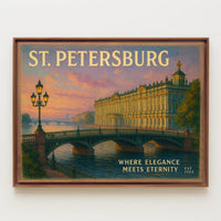 St. Petersburg Elegance Travel Poster Print