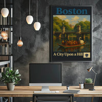 Boston: Serene Public Garden Travel Poster
