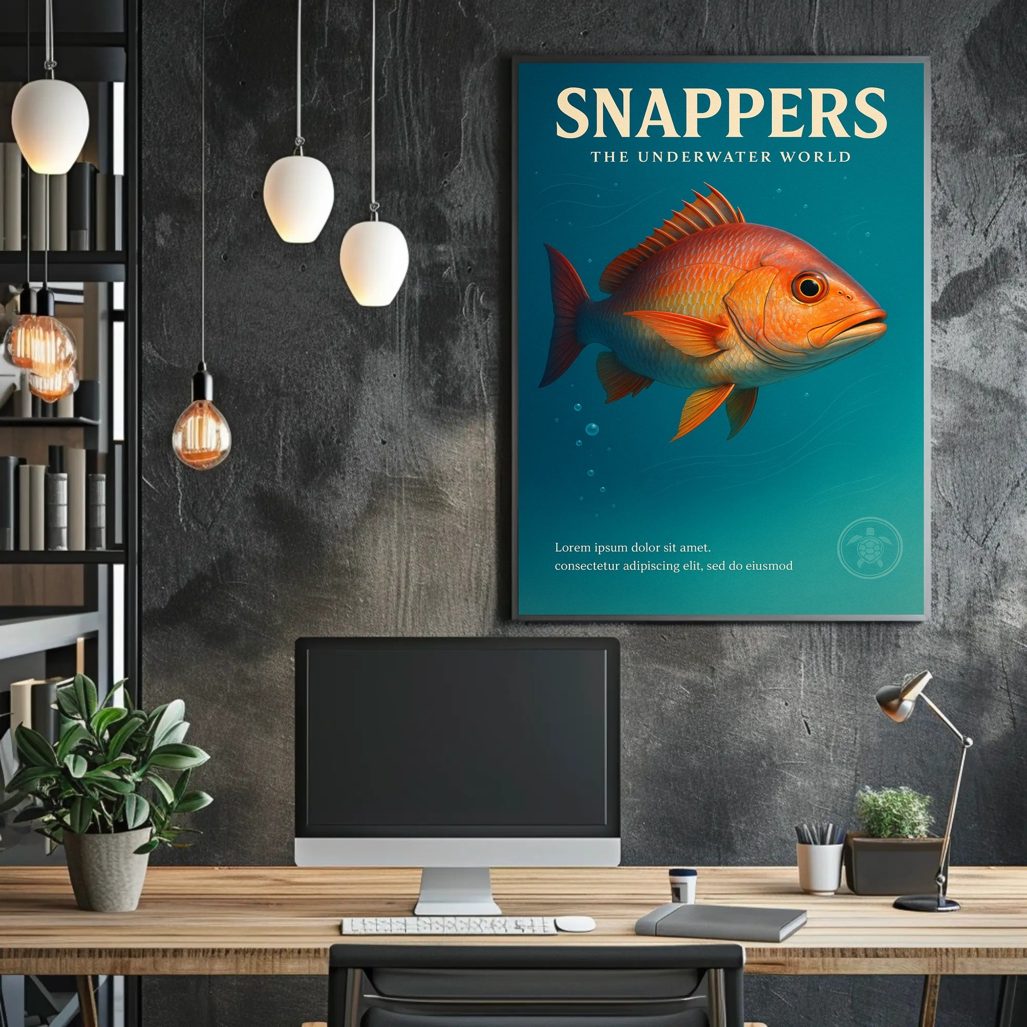 Snappers The Underwater World Poster PosterGoat