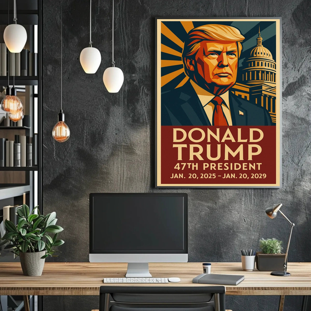 Donald Trump Visionary of The American Dreams Poster