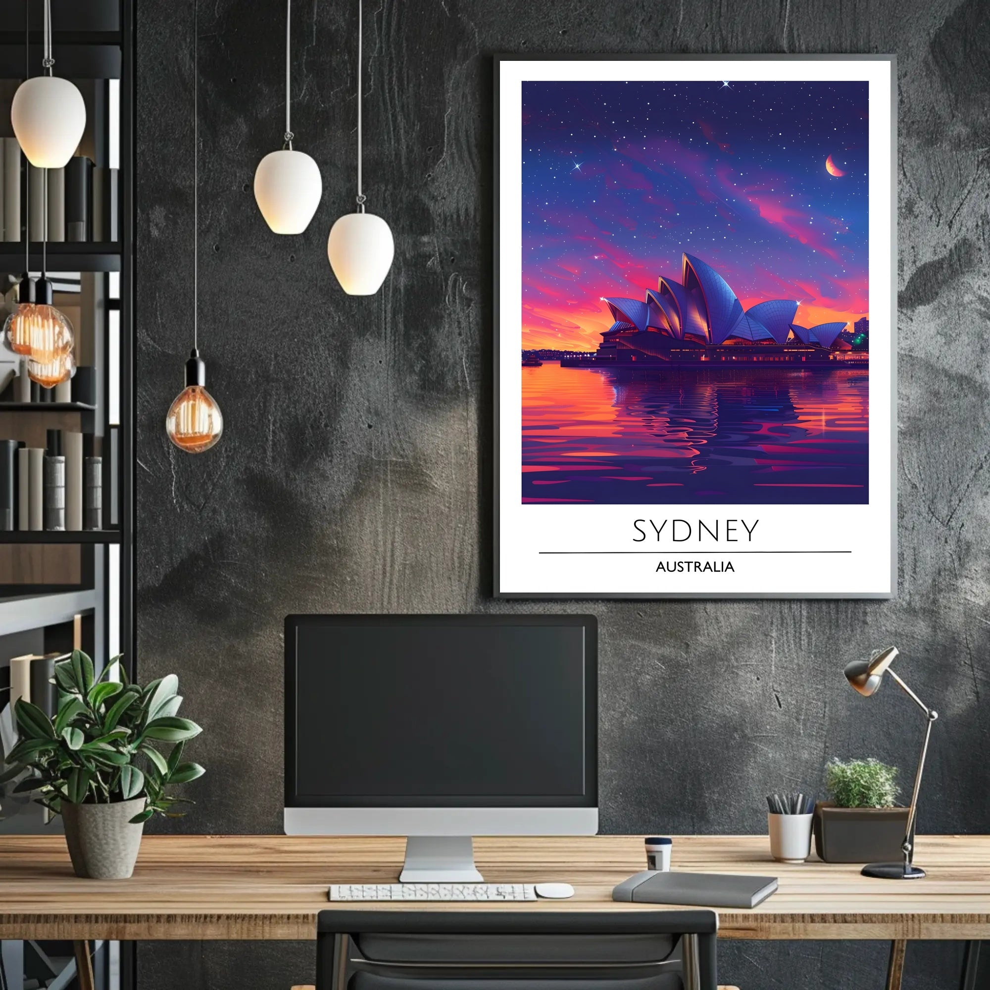 Sydney Opera House Dreamlike Cityscape Urban or Cityscape Poster