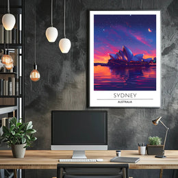 Sydney Opera House Dreamlike Cityscape Urban or Cityscape Poster