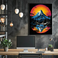 Majestic Mountain Reflection Poster