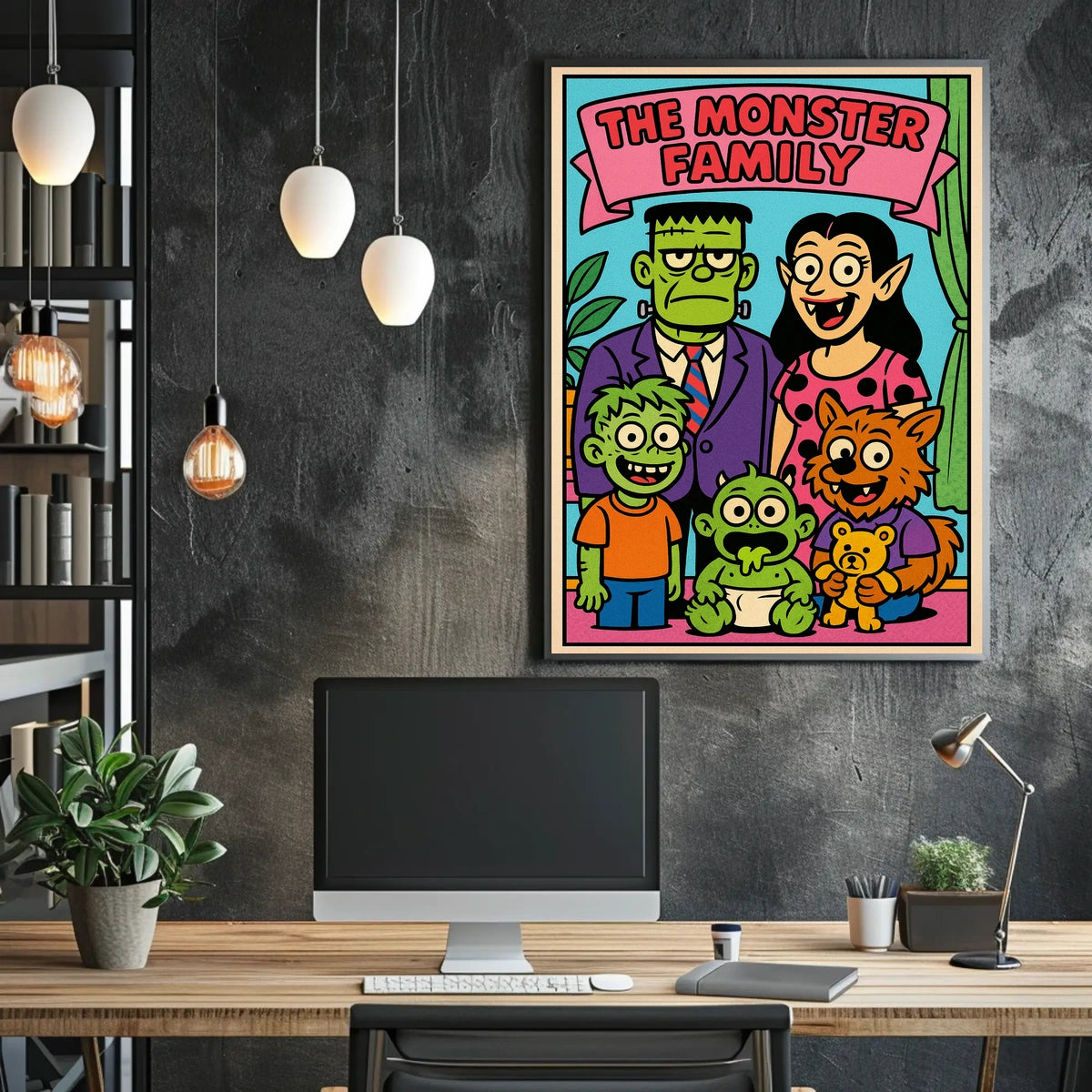 The Monster Family Poster