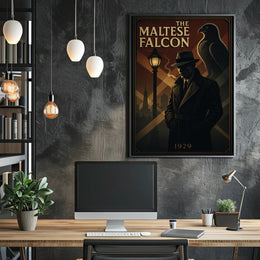 The Maltese Falcon Noir Film Poster Pop Culture Poster