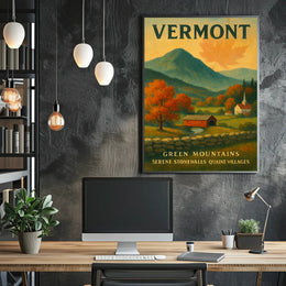 Vermont Scenic Charm Wall Art Print