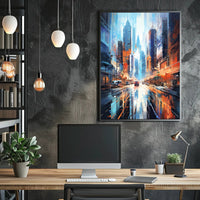 Futuristic Urban Energy Futuristic Sci-Fi Poster