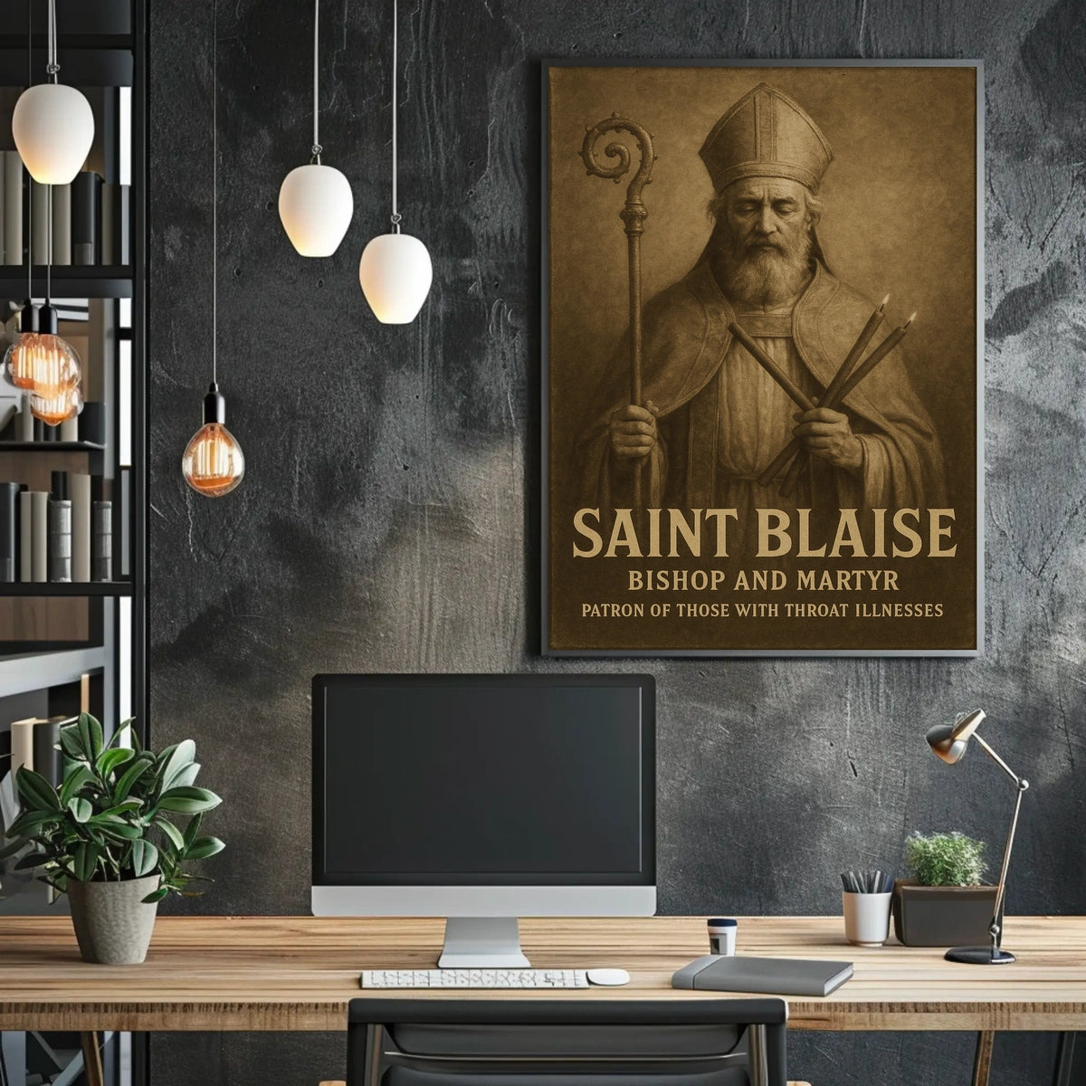 Saint Blaise Bishop And Martyr Poster
