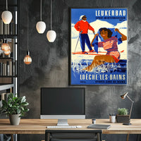 Leukerbad Winter Sports And Spa Poster