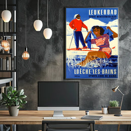 Leukerbad Winter Sports And Spa Poster