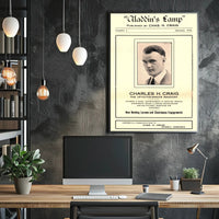 Aladdin's Lamp Magician Vintage Cultural or Heritage Poster