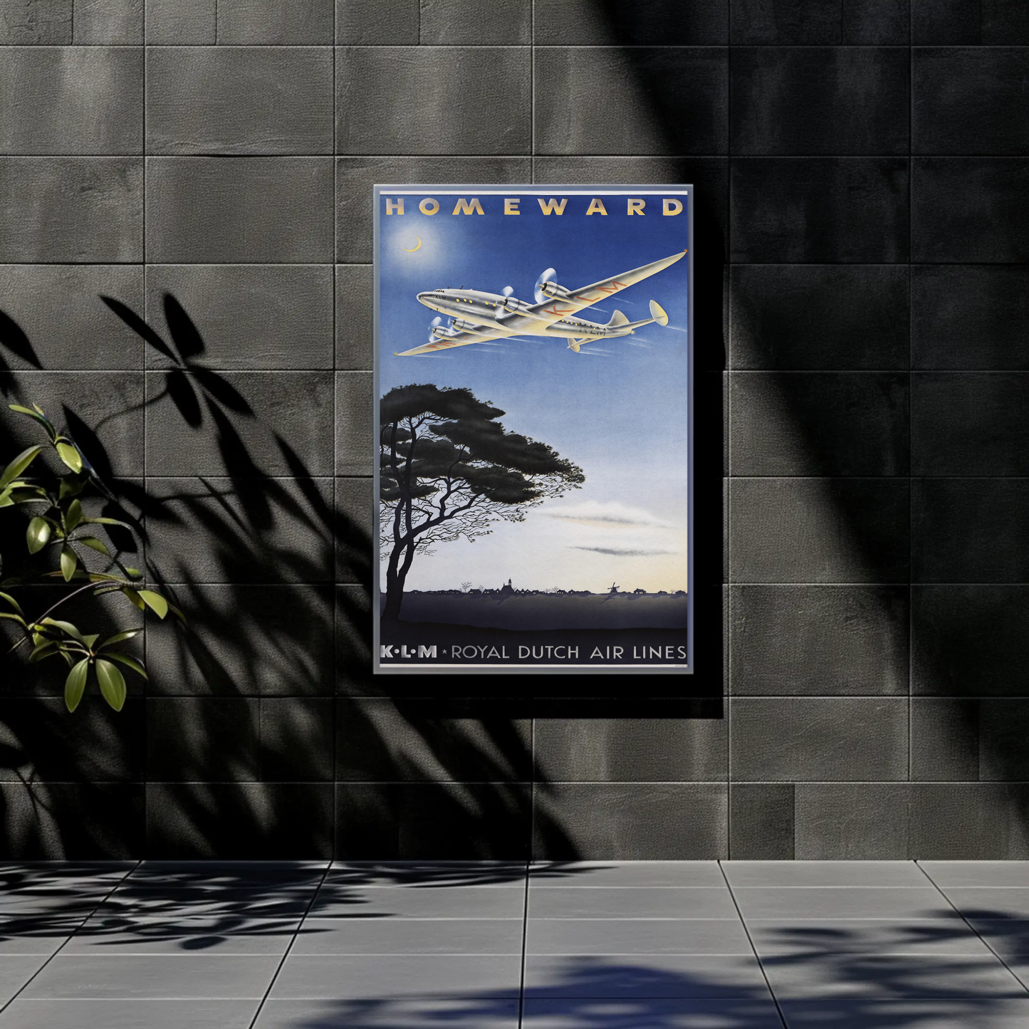 KLM Homeward Poster