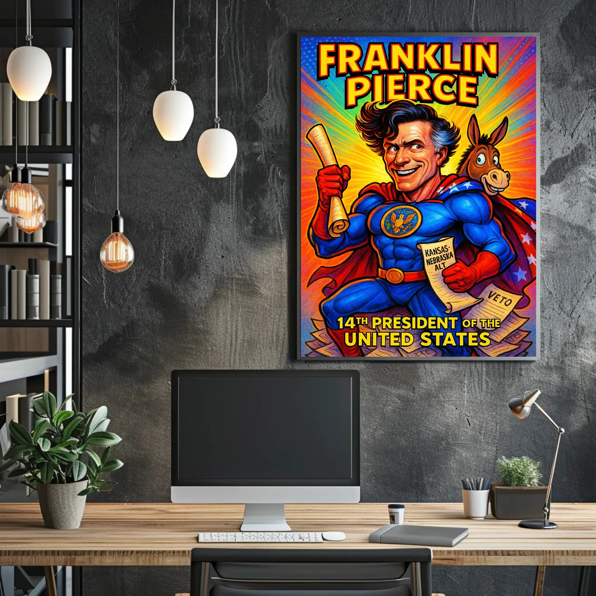 Franklin Pierce 14th President Poster PosterGoat