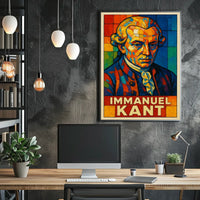 Immanuel Kant Philosophical Icon Poster