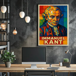 Immanuel Kant Philosophical Icon Poster