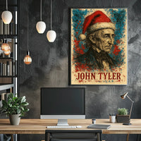 John Tyler 10th President of the United States Christmas SeriesPoster
