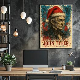 John Tyler 10th President of the United States Christmas SeriesPoster