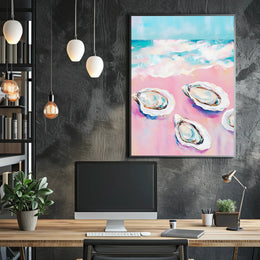 Oceanic Bliss Pastel Coastal Poster Wall Art