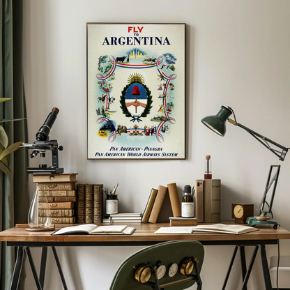 Fly to Argentina Poster