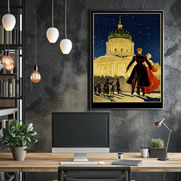 Enigmatic Night at the Grand Dome Poster