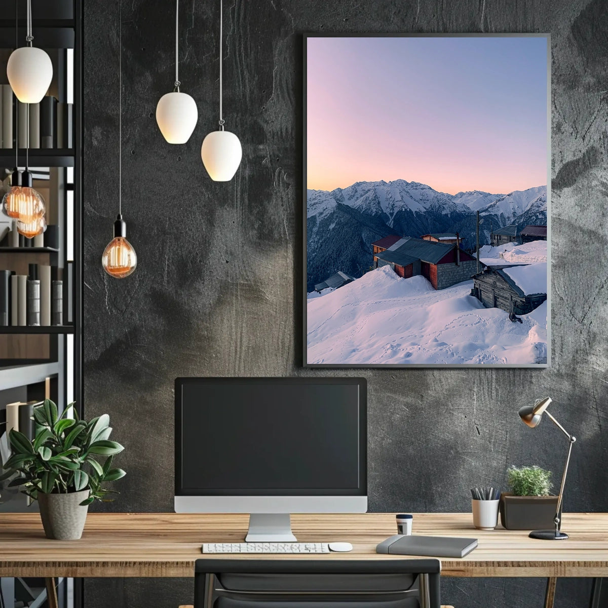 Mountain Serenity At Dusk Poster