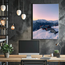 Mountain Serenity At Dusk Poster