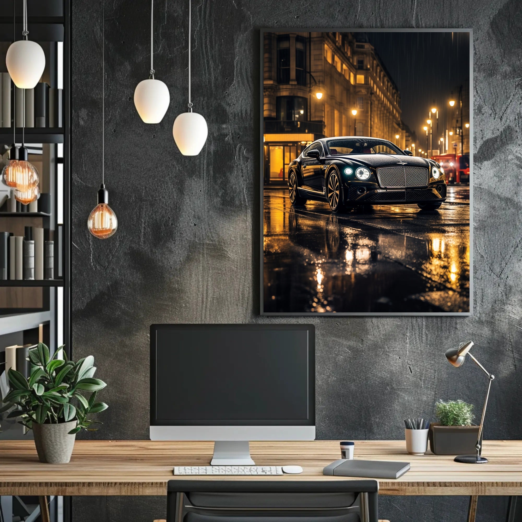 Elegance in the Rain Poster PosterGoat
