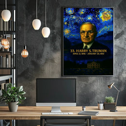 Harry S. Truman 33rd President of the United States Presidential Masterpiece Series Poster