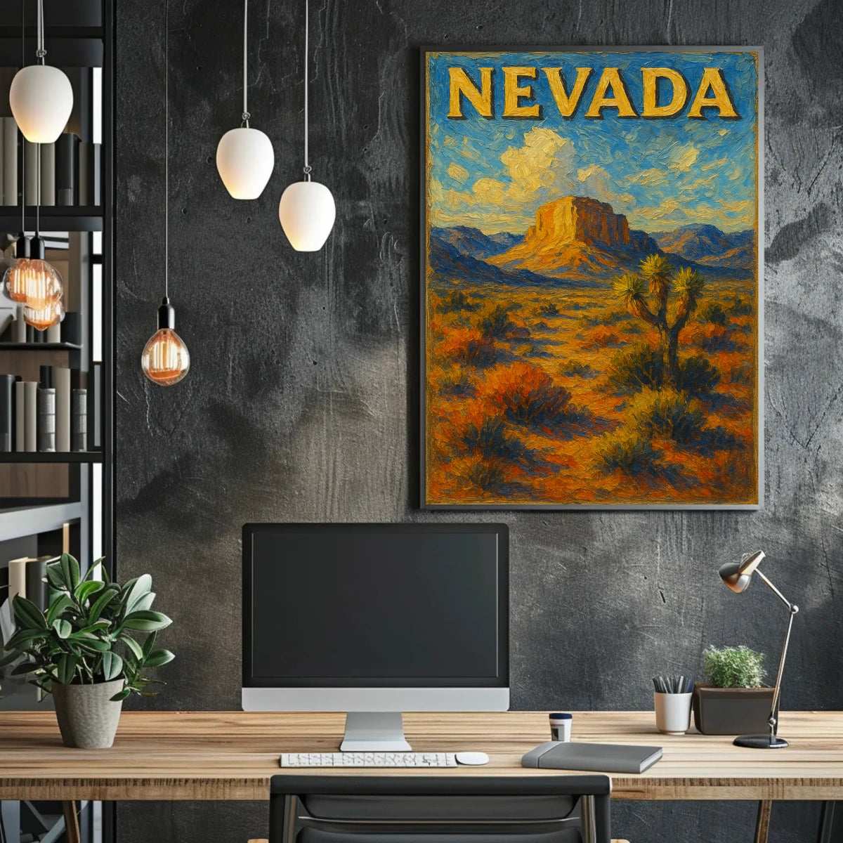 Nevada Desert Landscape Poster