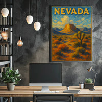 Nevada Desert Landscape Poster