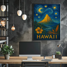 Starry Night in Hawaii Poster