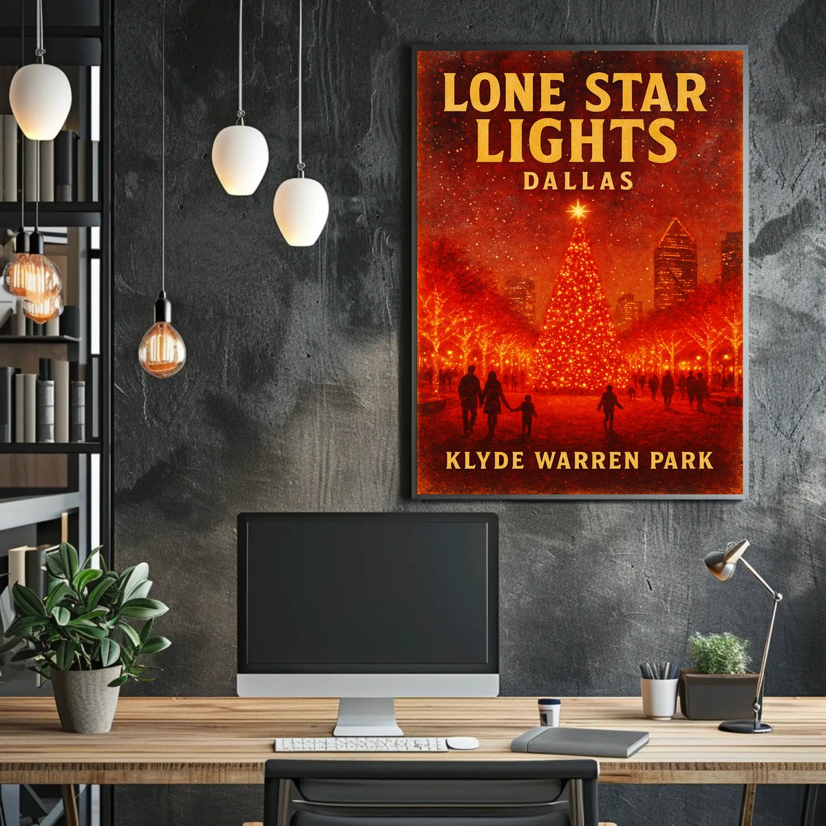 Lone Star Lights at Klyde Warren Park Poster