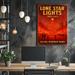 Lone Star Lights at Klyde Warren Park Poster