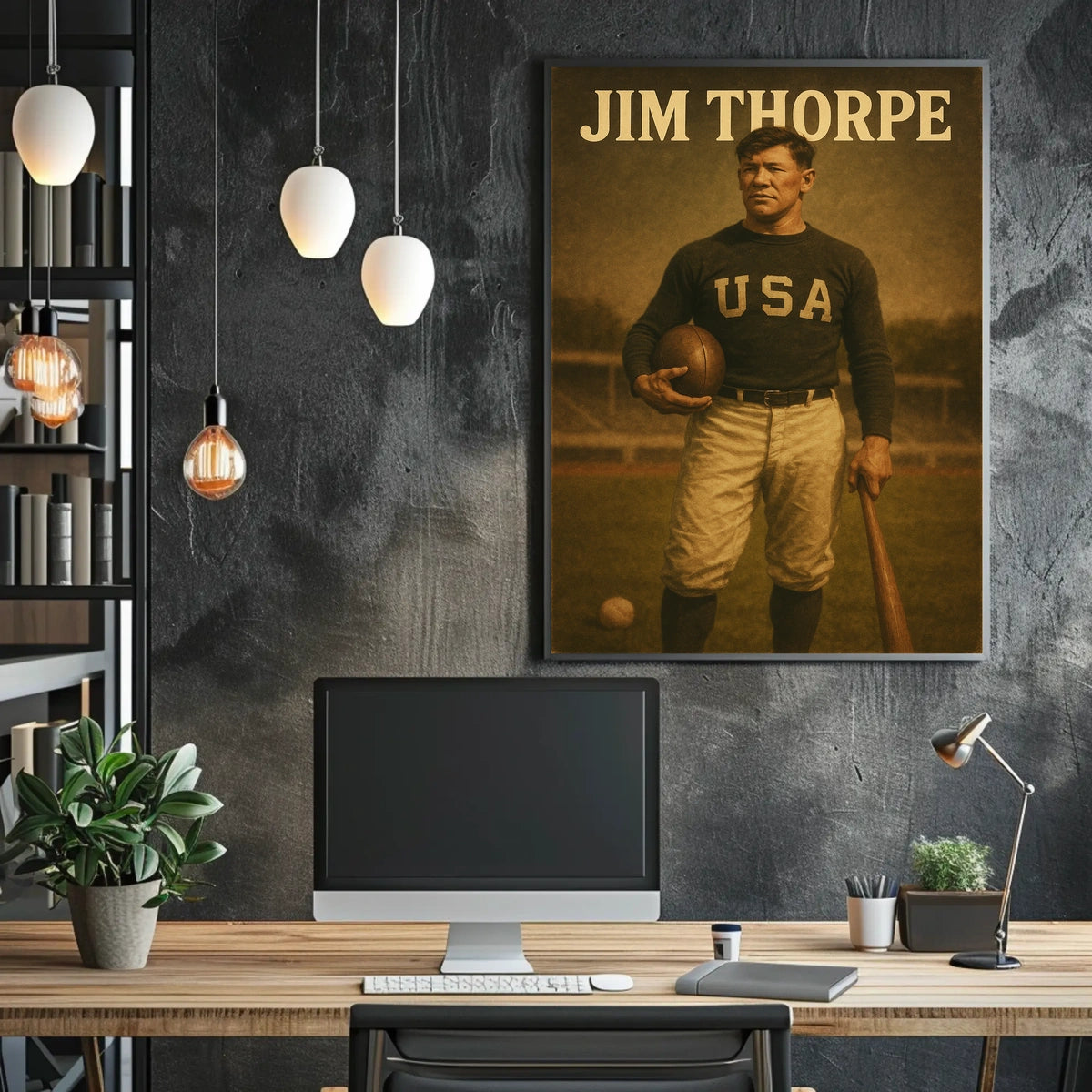Jim Thorpe Athletic Legend Poster