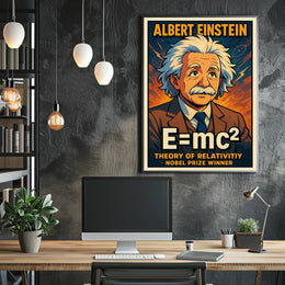 Albert Einstein Theory Of Relativity Poster